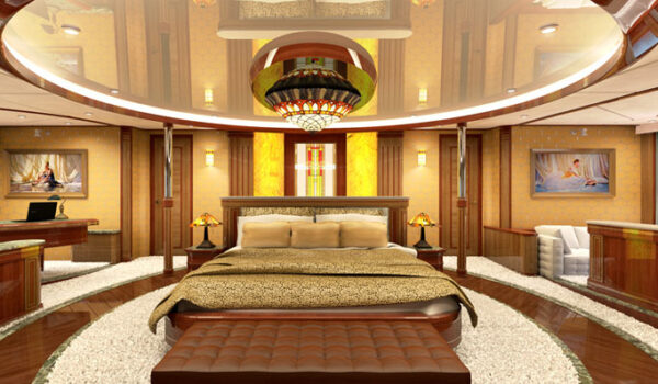 mastersuite onboard Legend yacht