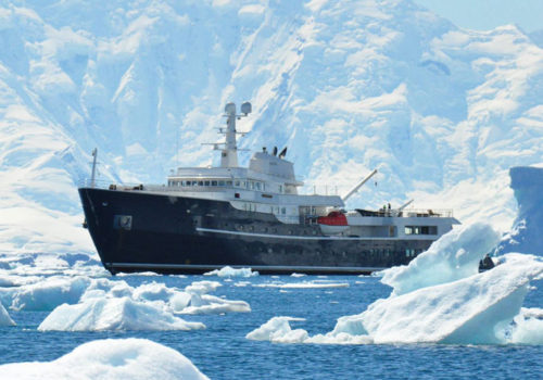 Explorer yacht Legend in Ice Explorer yacht Legend in the Arctic