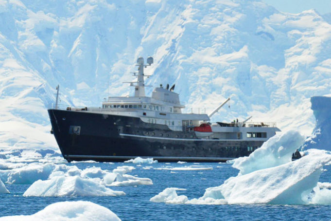 Explorer yacht Legend in Ice Explorer yacht Legend in the Arctic