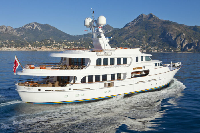 Pamela V superyacht, naval architect, yacht engineering, construction and design by Diana Yacht Design