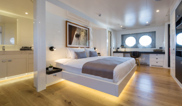 Motor yacht Sexy Fish with modern master suite