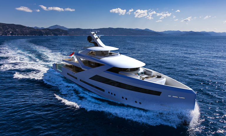 Zenith concept yacht – close up Superyacht Zenith - close up