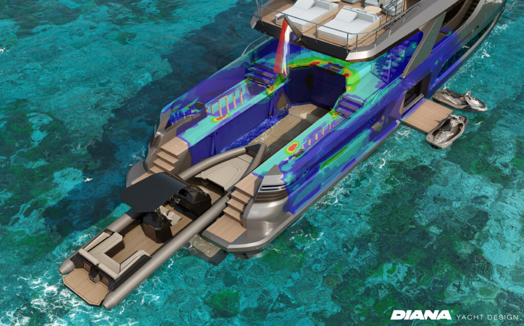 Diana yacht Design and 33m Lady Fleur - FEM analysis