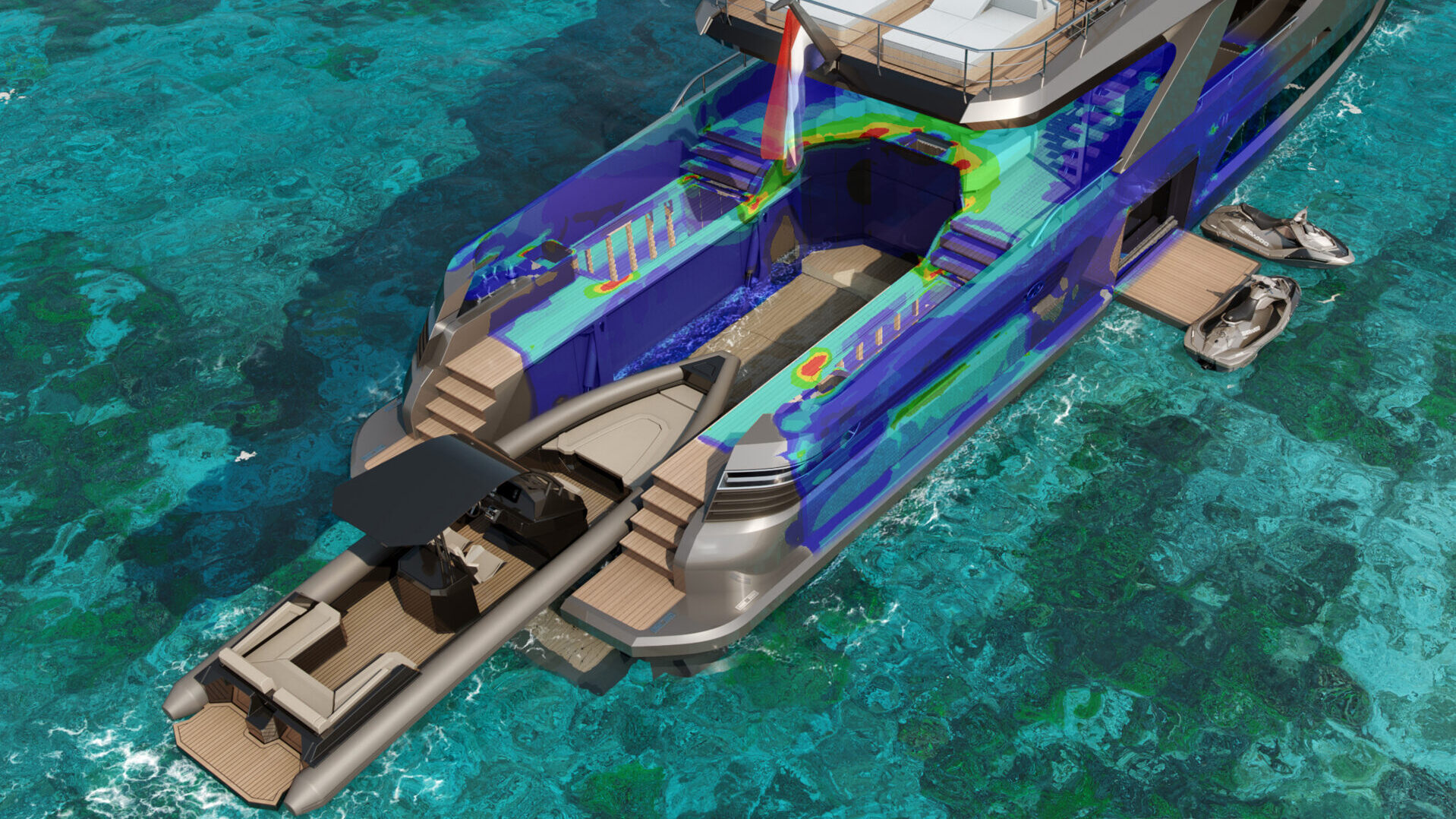 Lady Fleur – Naval Architecture – FEM analysis 2 Diana yacht Design and 33m Lady Fleur - FEM analysis