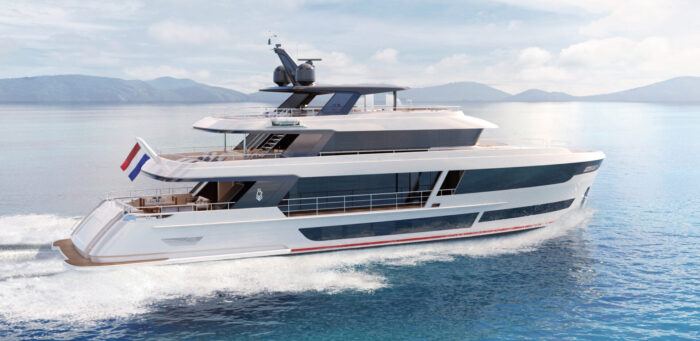 ONE_34M_Project_111.11_exterior_02 ONE- van der Valk shipyard - Naval architecture by DIANA