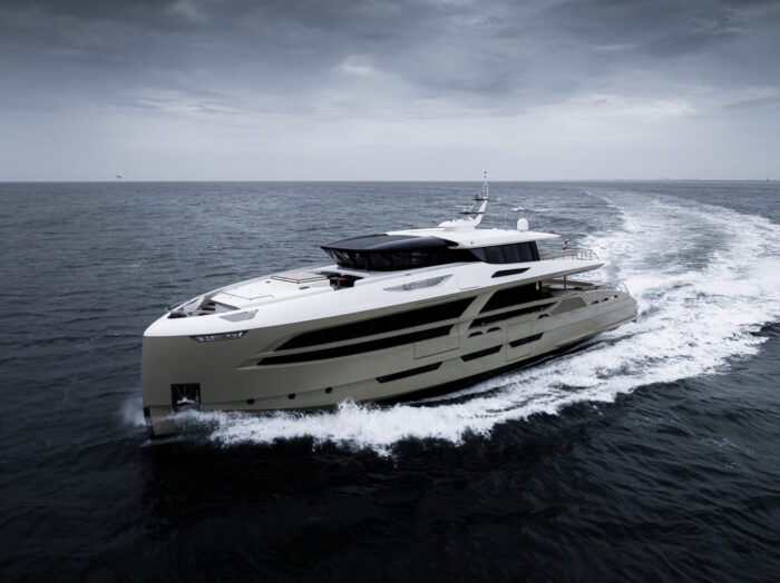 Project Pilot during sea-trials - van der valk shipyard