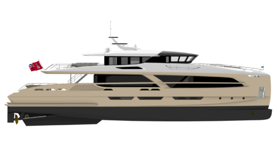 Profile of 34m custom build superyacht Pilot by Van der Valk Shipyard