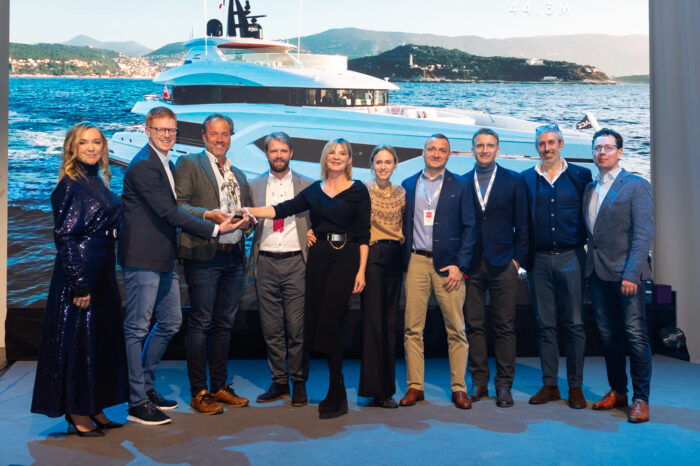 Best Naval Architecture, Displacement Motor Yachts joint winner – Ace Ace wins three Neptunes at the Boat International Design & Innovation Awards Gala 2024