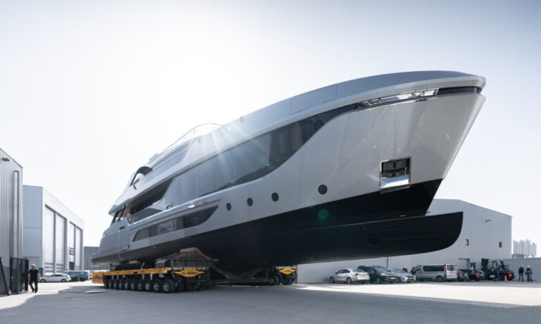 Motor yacht Shine, ex. project EVO, built by Van der Valk Shipyard, Structural engineering by Diana Yacht Design