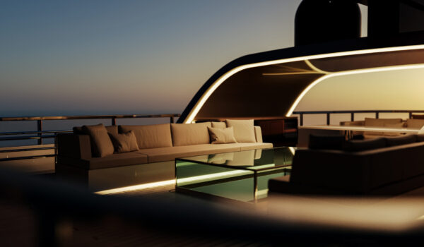 Sea Rover Top deck - 42m yacht with naval architefture by DIANA