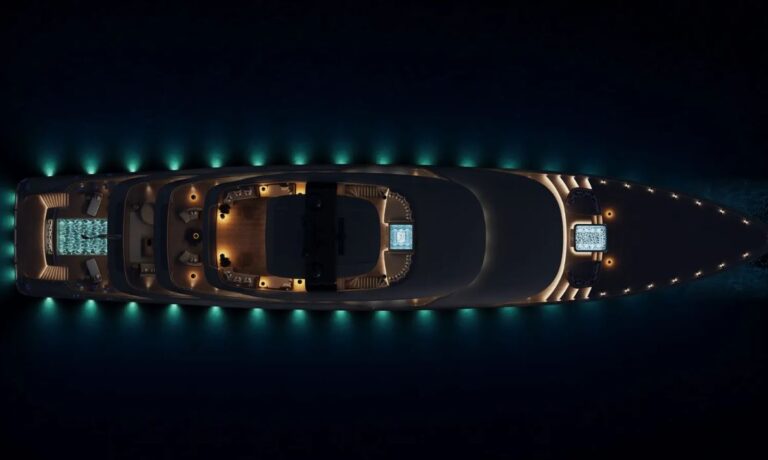 ALYY651 birdview – Press release images Alia Yacht Project ALY651 - 65m