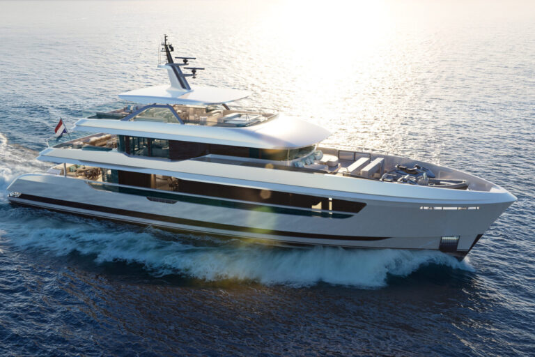 Moonen 133 Mallorca – Exterior Beach Club Moonen 133 Mallorca - naval architecture by Diana Yacht Design