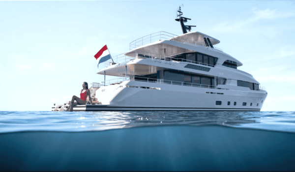 Moonen Martinique YN208 - aft swimplatform. Naval Architecture and engineering by Diana Yacht Design