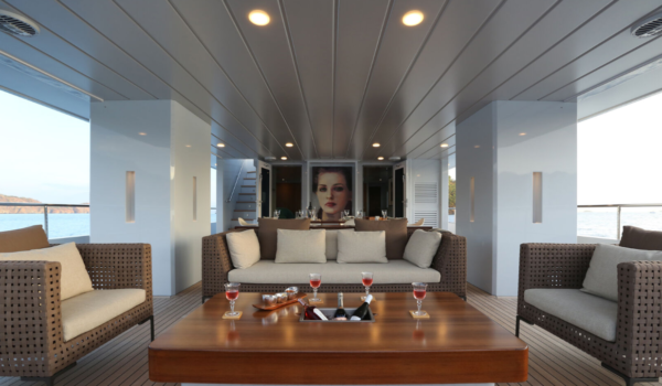 Only Now, 34m superyacht built by Tansu Yachts - aft deck
