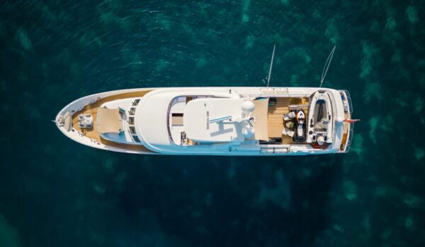 Peregrine (ex. Heerlijckheid, ex. Livia) aerial view, built by Moonen Yachts