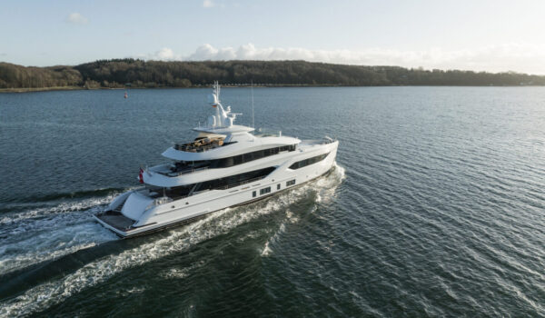 Project Moonlight - 44m aft, built by Conrad shipyard, exterior design by Reymond Langton and naval architecture by Diana Yacht Design