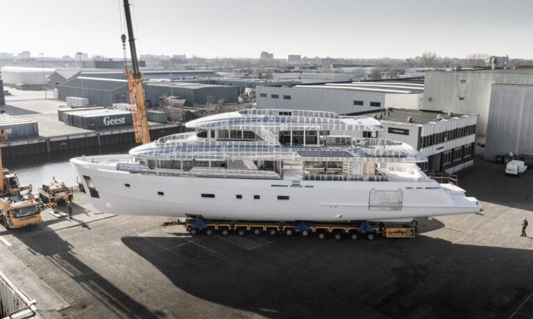 Moonen Martinique YN207 areal view Moonen 122 Martinique YN207 - merge, naval architecture and engineering by Diana Yacht Design